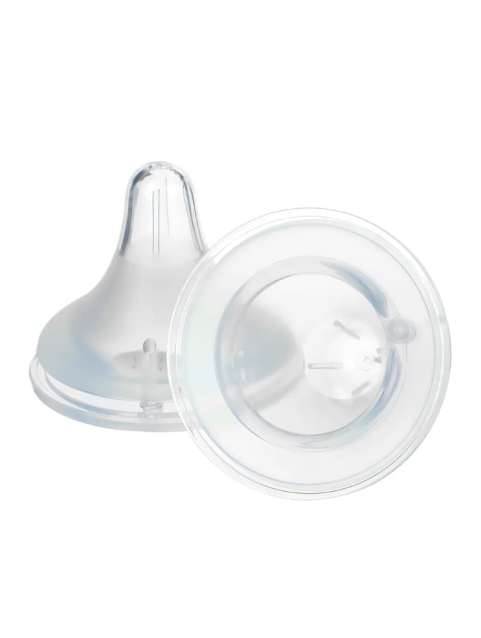 Соска на бутылочку, антиколиковая, 3+, Mum Effect, широкое горло, 2 шт.