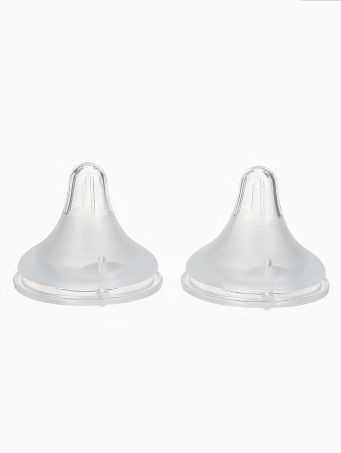 Соска на бутылочку, антиколиковая, 6+, Mum Effect, широкое горло, 2 шт.