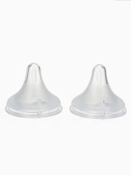 Соска на бутылочку, антиколиковая, 6+, Mum Effect, широкое горло, 2 шт.