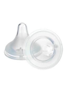 Соска на бутылочку, антиколиковая, 6+, Mum Effect, широкое горло, 2 шт.