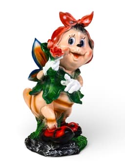 Садовая фигура из полистоуна «Пчёлка в платке», 25×26×50 см