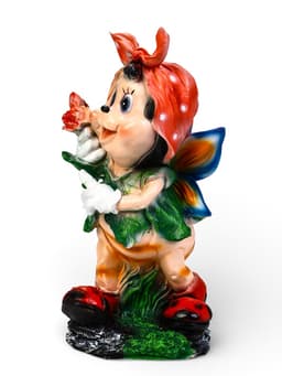 Садовая фигура из полистоуна «Пчёлка в платке», 25×26×50 см