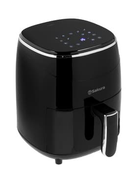 Аэрогриль Sakura SA-7671, 3.5 л, 1200 Вт, 9 программ, таймер, от 80 до 200°C, чёрный