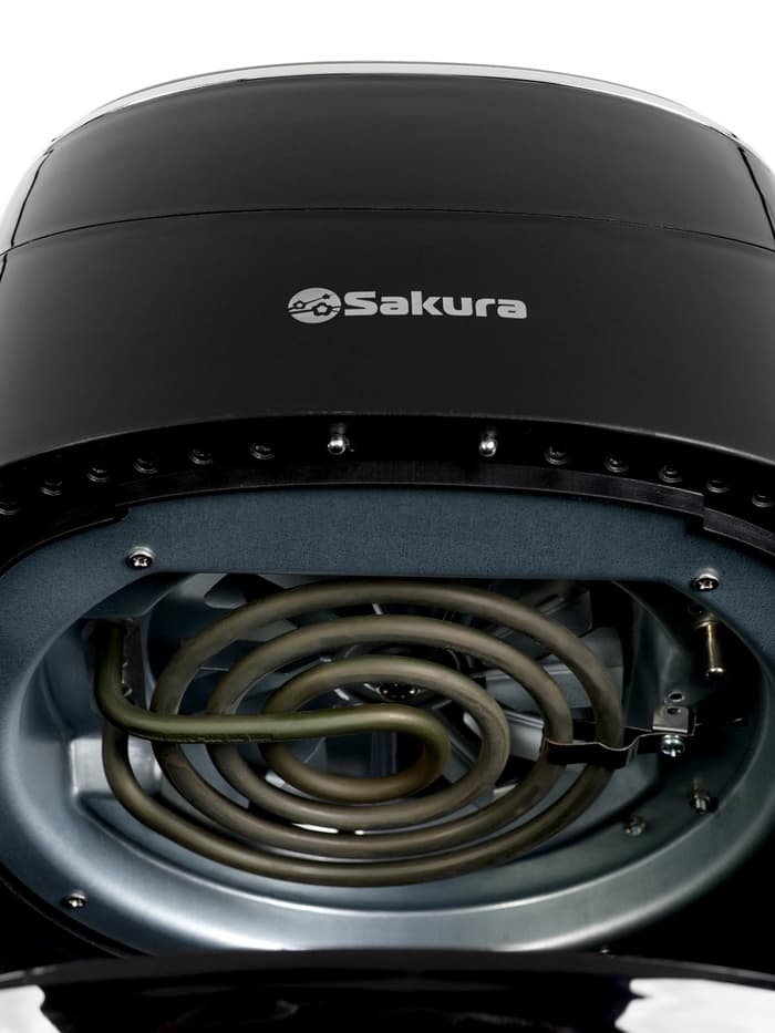Аэрогриль Sakura SA-7671, 3.5 л, 1200 Вт, 9 программ, таймер, от 80 до 200°C, чёрный