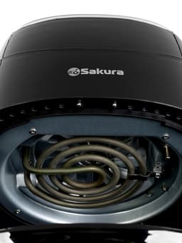 Аэрогриль Sakura SA-7671, 3.5 л, 1200 Вт, 9 программ, таймер, от 80 до 200°C, чёрный