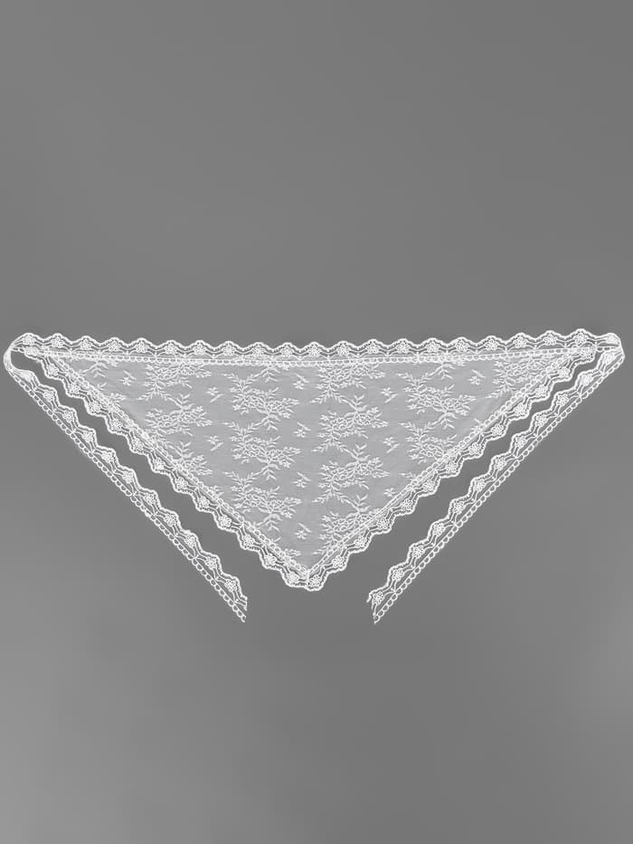 Косынка - платок на пояс MINAKU, кружево, 150×30±3 см, белый