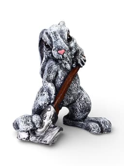 Садовая фигура из полистоуна «Заяц с лопатой», 30×18×35 см