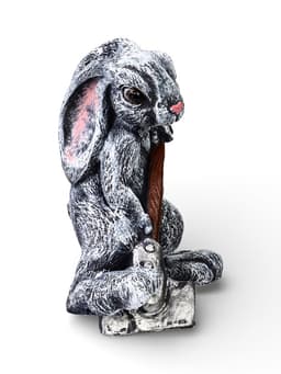 Садовая фигура из полистоуна «Заяц с лопатой», 30×18×35 см