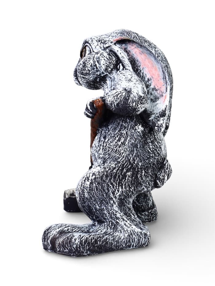 Садовая фигура из полистоуна «Заяц с лопатой», 30×18×35 см