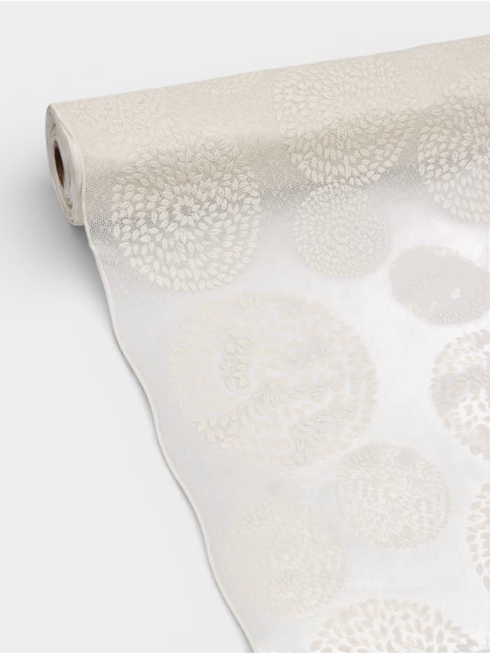 Клеёнка на стол ажурная Lace «Одуванчик», ширина 137 см, рулон 20 метров, толщина 0.3 мм