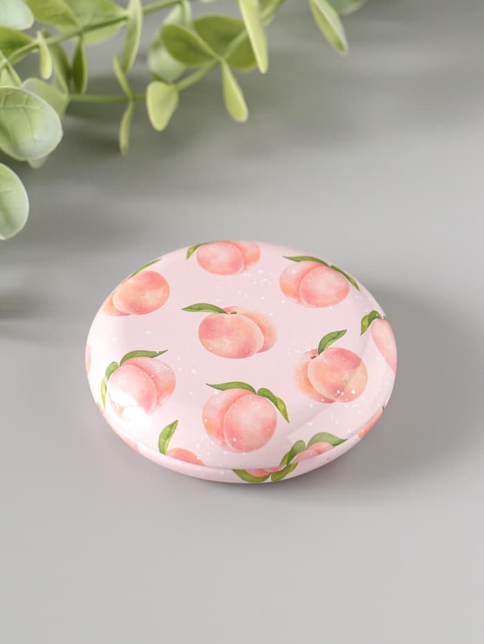 Набор шкатулок для украшений «Фрукты и овощи», 12 шт., мини, металл, круглая, 6.8×6.8×1.7 см