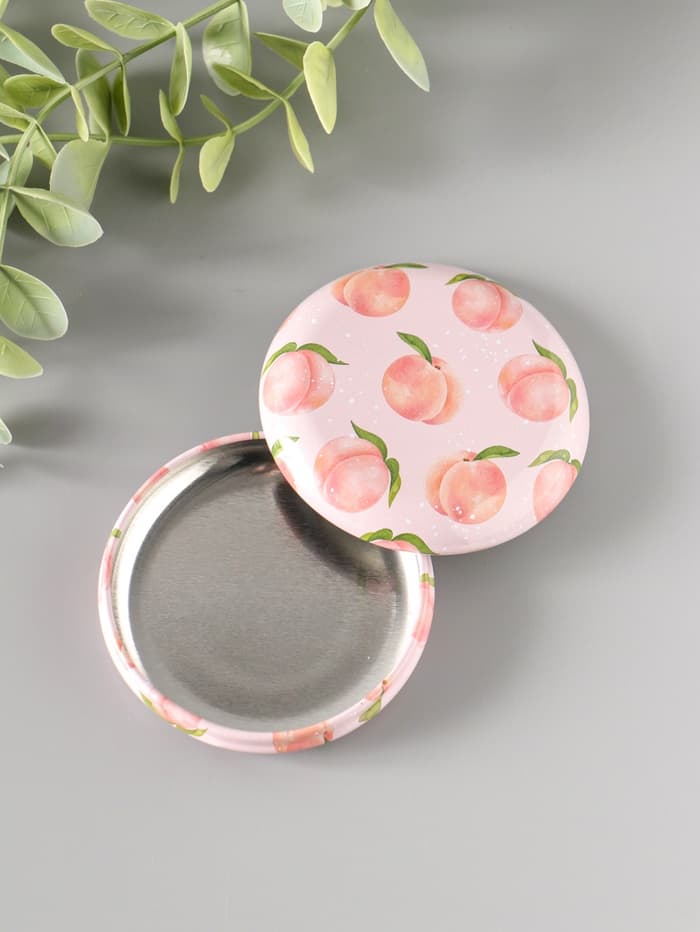 Набор шкатулок для украшений «Фрукты и овощи», 12 шт., мини, металл, круглая, 6.8×6.8×1.7 см