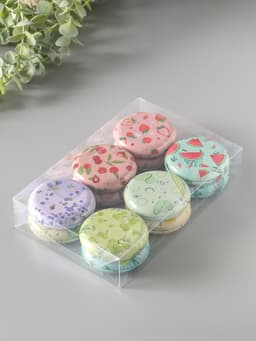 Набор шкатулок для украшений «Фрукты и овощи», 12 шт., мини, металл, круглая, 6.8×6.8×1.7 см