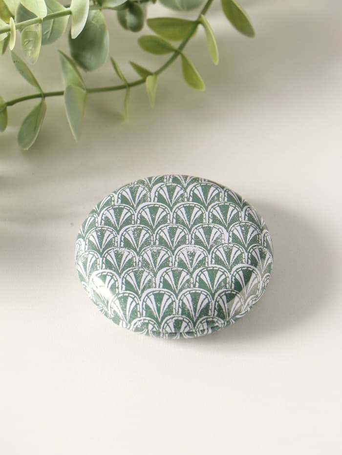 Набор шкатулок для украшений «Геометрические рисунки», 12 шт., мини, металл, круглая, 6.8×6.8×1.7 см