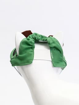 Кепка для животных, размер S, ОГ 27-33 см, высота 8 см, зелёная