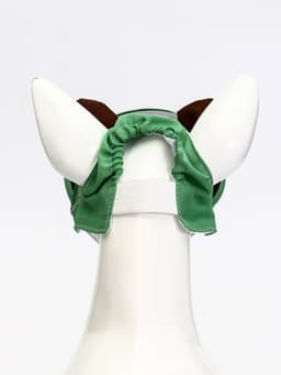 Кепка для животных, размер M, ОГ 32-39 см, высота 10 см, зелёная