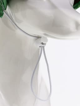 Кепка для животных, размер M, ОГ 32-39 см, высота 10 см, зелёная