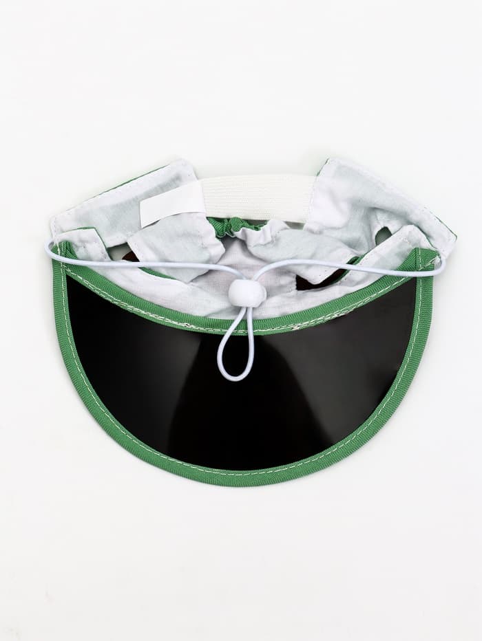 Кепка для животных, размер M, ОГ 32-39 см, высота 10 см, зелёная