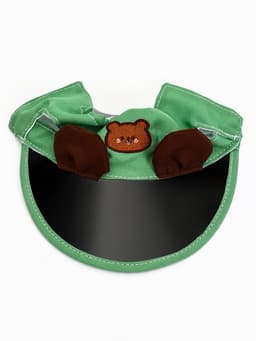 Кепка для собак и кошек, размер L, ОГ 35-46 см, высота 13 см, зелёная