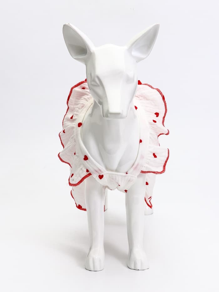 Платье для животных «Зефирка», полиэстер, M, ДС 30, ОГ 40 см, полиэстер