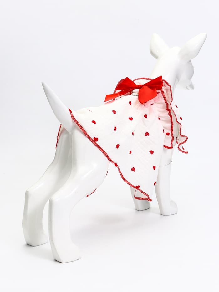 Платье для животных «Зефирка», размер S, ДС 25, ОГ 35 см, полиэстер