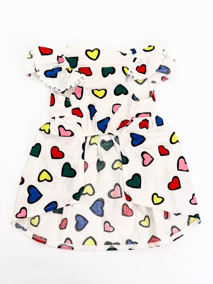 Платье для животных «Арлекино», размер L, ДС 35, ОГ 45 см, полиэстер