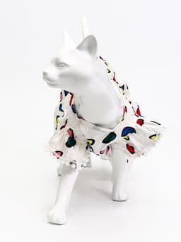 Платье для животных «Арлекино», размер S, ДС 25, ОГ 35 см, полиэстер