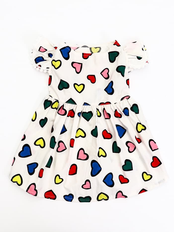 Платье для животных «Арлекино», размер S, ДС 25, ОГ 35 см, полиэстер