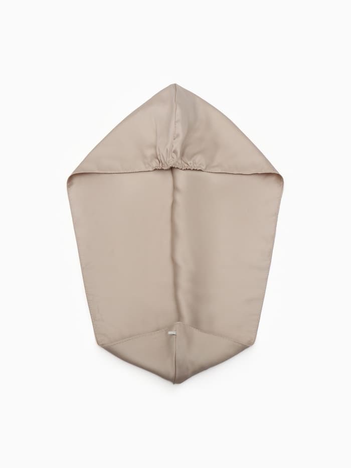 Чалма - тюрбан для волос MINAKU, 25×68 см, тенсель, бежевая