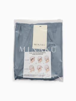 Чалма - тюрбан для волос MINAKU, 25×68 см, тенсель, синяя