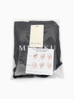 Чалма - тюрбан для волос MINAKU, 25×68 см, тенсель, чёрная