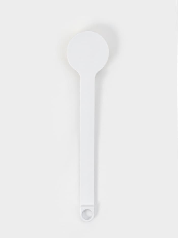 Щётка банная на ручке Доляна, массажёр, 35×7 см, белая