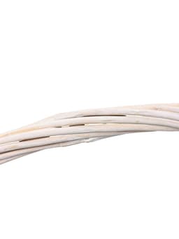 Корзина плетёная для хранения Alba, с ручкой, белая, набор 2 шт.