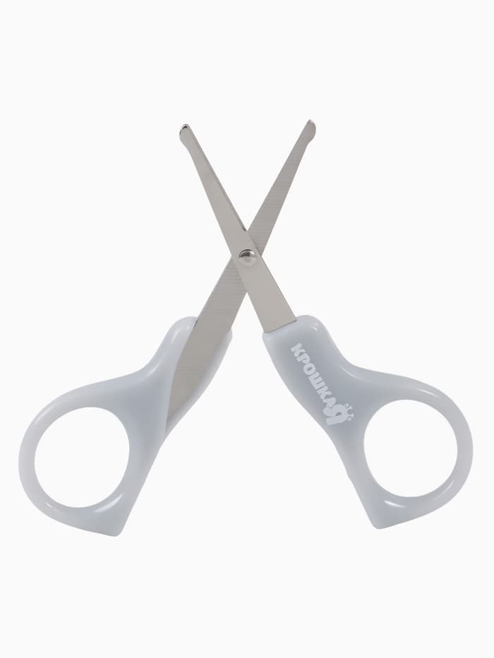 Ножницы маникюрные, детские, закругленные кончики, Крошка Я, серый