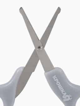 Ножницы маникюрные, детские, закругленные кончики, Крошка Я, серый