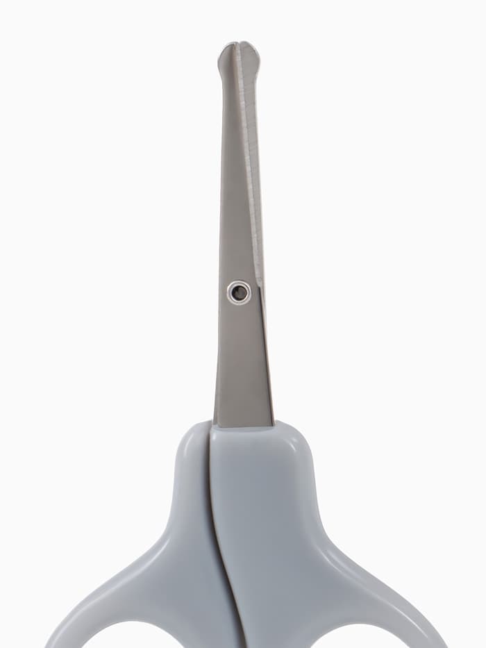 Ножницы маникюрные, детские, закругленные кончики, Крошка Я, серый