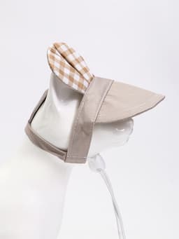 Панама для животных, размер S, ОГ 31 см, высота 8.5 см, бежевая