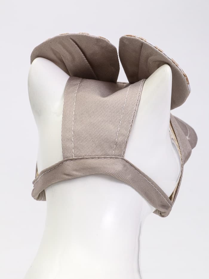 Панама для животных, размер S, ОГ 31 см, высота 8.5 см, бежевая