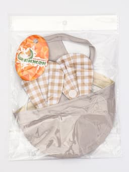 Панама для животных, размер S, ОГ 31 см, высота 8.5 см, бежевая