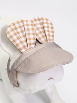 Панама для собак и кошек, размер L, ОГ 44 см, высота 13.5 см, бежевая