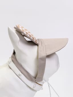 Панама для собак и кошек, размер L, ОГ 44 см, высота 13.5 см, бежевая