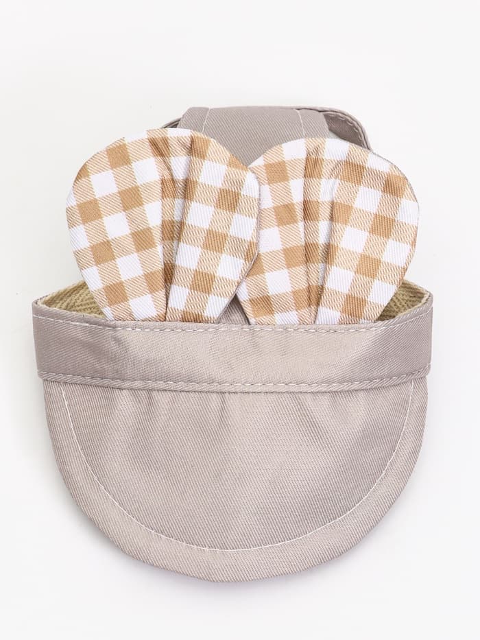 Панама для собак и кошек, размер L, ОГ 44 см, высота 13.5 см, бежевая