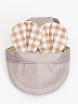 Панама для собак и кошек, размер L, ОГ 44 см, высота 13.5 см, бежевая