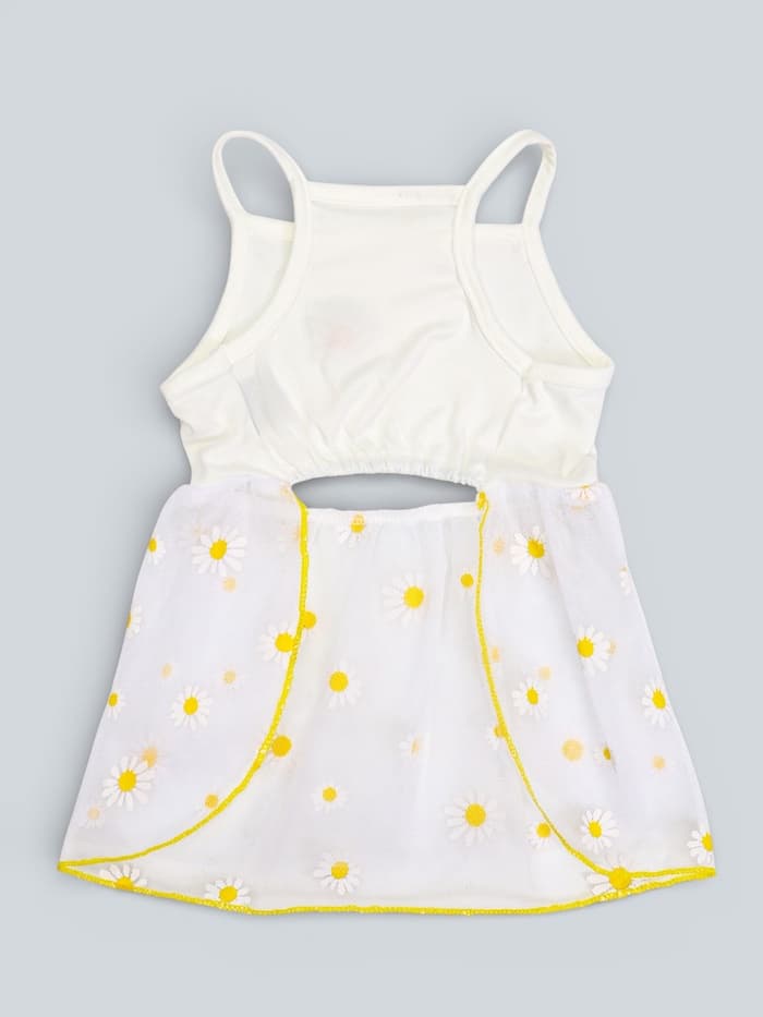 Сарафан для животных «Ромашка», размер S, ДС 20, ОГ 30 см