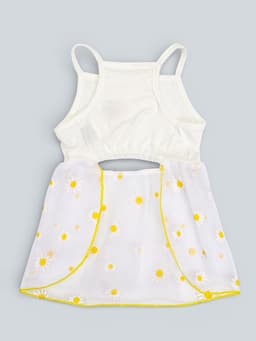 Сарафан для животных «Ромашка», размер S, ДС 20, ОГ 30 см