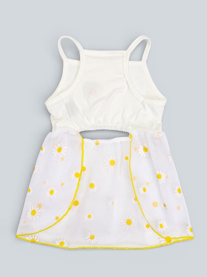 Сарафан для животных «Ромашка», размер M, ДС 30, ОГ 40 см