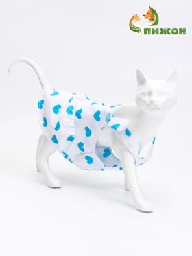 Сарафан для животных «Сердечко», размер S, ДС 20, ОГ 30 см