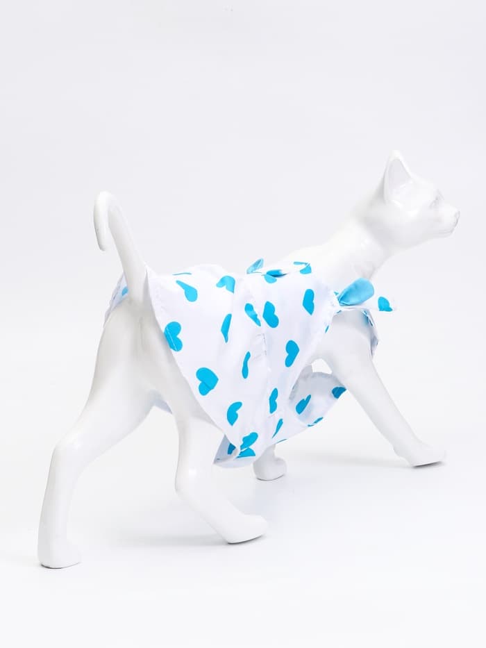 Сарафан для животных «Сердечко», размер S, ДС 20, ОГ 30 см