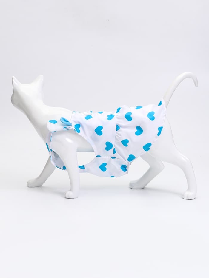 Сарафан для животных «Сердечко», размер S, ДС 20, ОГ 30 см