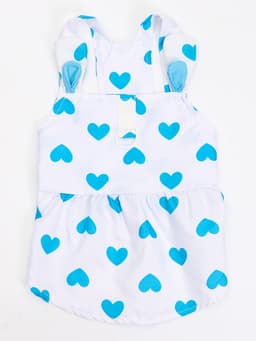 Сарафан для животных «Сердечко», размер M, ДС 30, ОГ 40 см